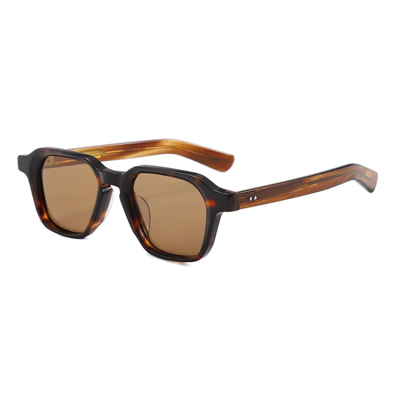 Fashion New Square Polarized Men Sunglasses High-end Acetate Women Outdoor Driving UV400 Sun Glasses Support Prescription Lenses
