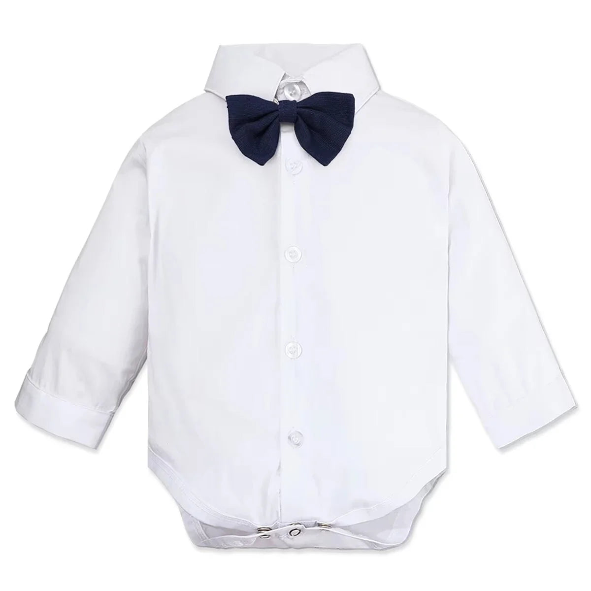 Baby Boys Dress Shirt Newborn Baptism Bodysuit Infant Wedding Christening Chritmas Formal One Piece Gentlemen Party Rompers