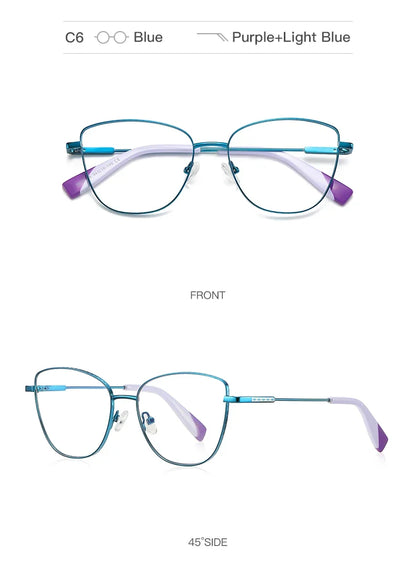 New Myopia Prescription Glasses Hyperopia Reading Glasses Women Anti Blue Light Computer Glasses Optical Eyeglasses Frame