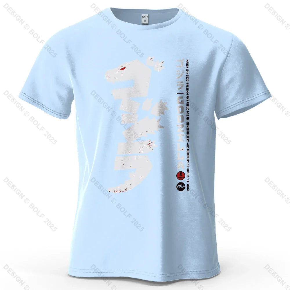 Japan Printed Men's T-Shirt 100% Cotton Oversized Harajuku Style Graphic Tees for Women Tops Tees Casual Streetwear