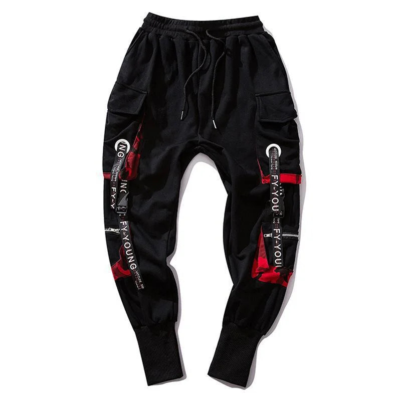 Mens Techwear Sweatpants Y2K Streetwear Jogging Pants Men Hip Hop Street Dance Casual Trousers Vintage Cargo Pant Pantalon Homme