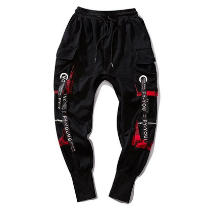 Mens Techwear Sweatpants Y2K Streetwear Jogging Pants Men Hip Hop Street Dance Casual Trousers Vintage Cargo Pant Pantalon Homme