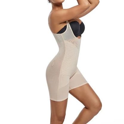 Light Shapewear Bodysuit Body Shaper Women Belly Sheath Waist Trainer Reductive Slimming Underwear Thin Breathable