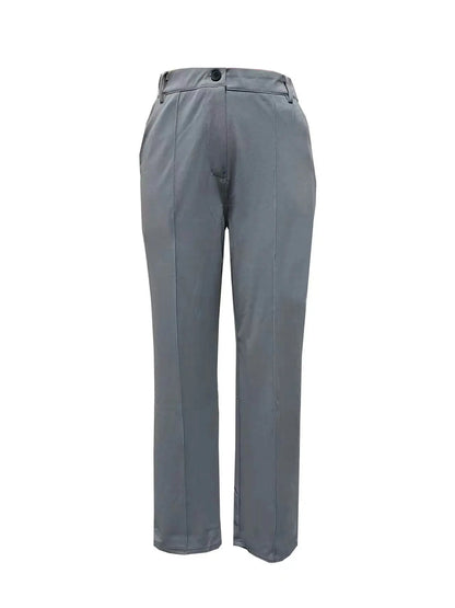 Elegant Slim Fit Suit Jacket And Pants Set for Women 2024 New Fashion Spring Autumn Turn-down Collar High-end Feeling