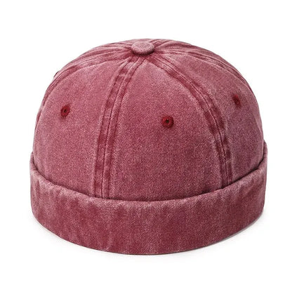 Hatsmen's Four Seasons Denim Cloth Gua Skin Hat, Street Bare Panel, Landlord Hat, Personality Fashion, Retro Outdoor Trend
