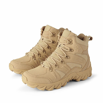 Men Boots Outdoor Combat Ankle Boot Tactical Boots for Man Anti-Slip Motocycle Boots Climbing Hiking Shoes Size 39-46