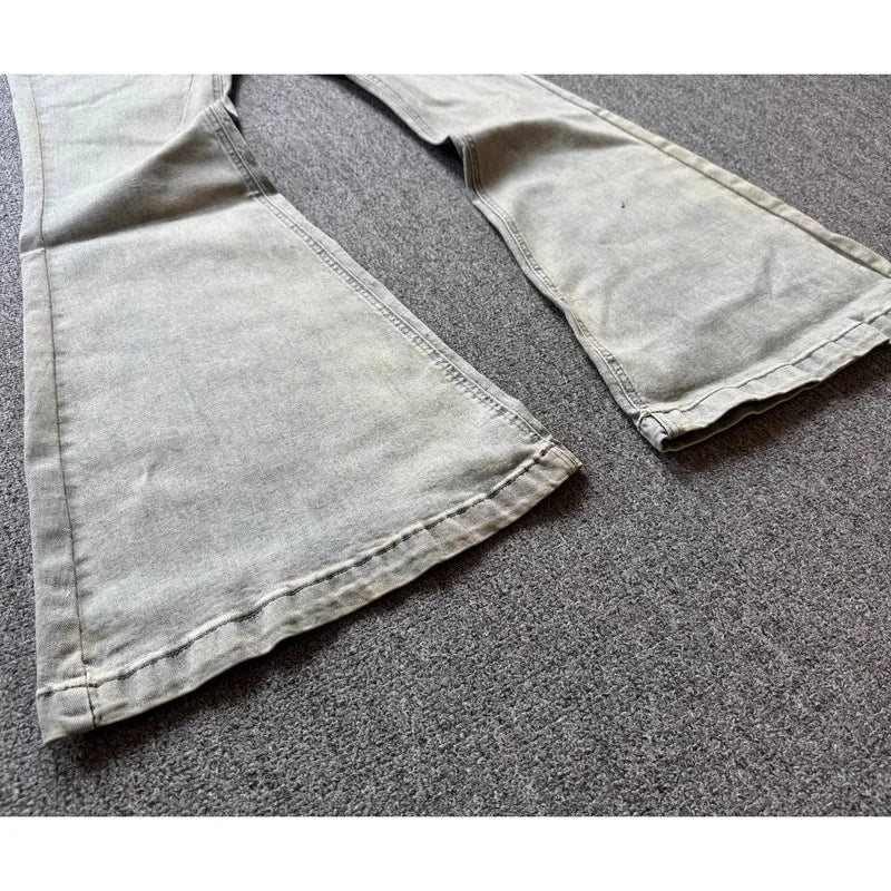 Brand New Rick Washed Blue Zipper Pocket Fit Slim Fit PANT Jeans Cotton Denim Pants Comfort Casual Jeans Size S M L XL #B4