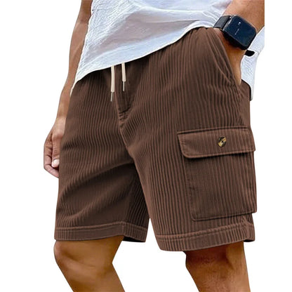 American Men's Heavy Loose Four Seasons Hip Hop Casual Sports Running Corduroy Tooling Shorts