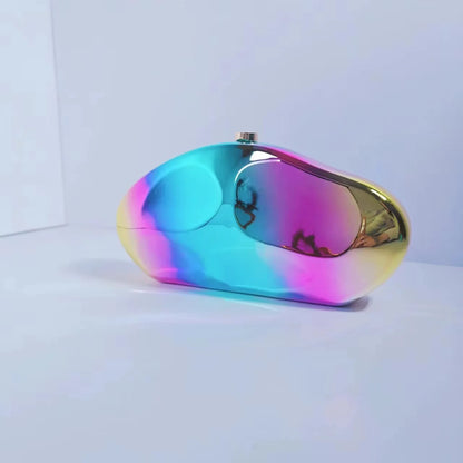 Women Acrylic Shell Bag Cute Evening Clutch Bag For Wedding Party Small Gold Purses Designer Summer Beach Handbags Lemon Color