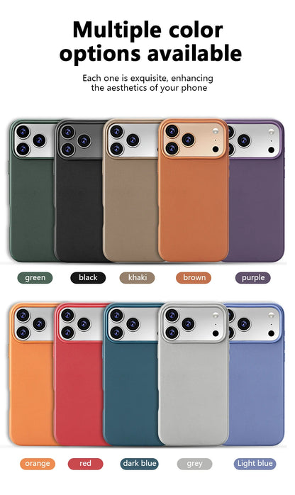 Official Magnetic Leather Case for Apple iPhone 17 Pro Max 16 13 12 14 15 Plus Original MacSafe for MagSafe Cover Accessories