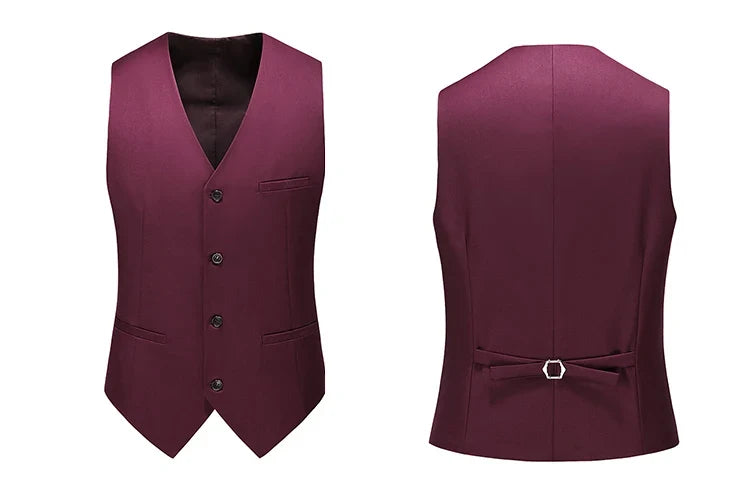Vest for Men 17 Colors Solid Color Slim Single Breasted Waistcoat Business Fashion Casual High Quality Men Clothing Suit Vests