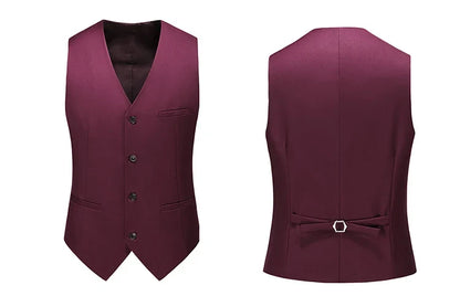 Vest for Men 17 Colors Solid Color Slim Single Breasted Waistcoat Business Fashion Casual High Quality Men Clothing Suit Vests