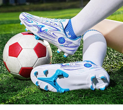 Men's football shoes with long studs for men, women, children, boys, teenagers, sports sneakers, outdoor training shoes