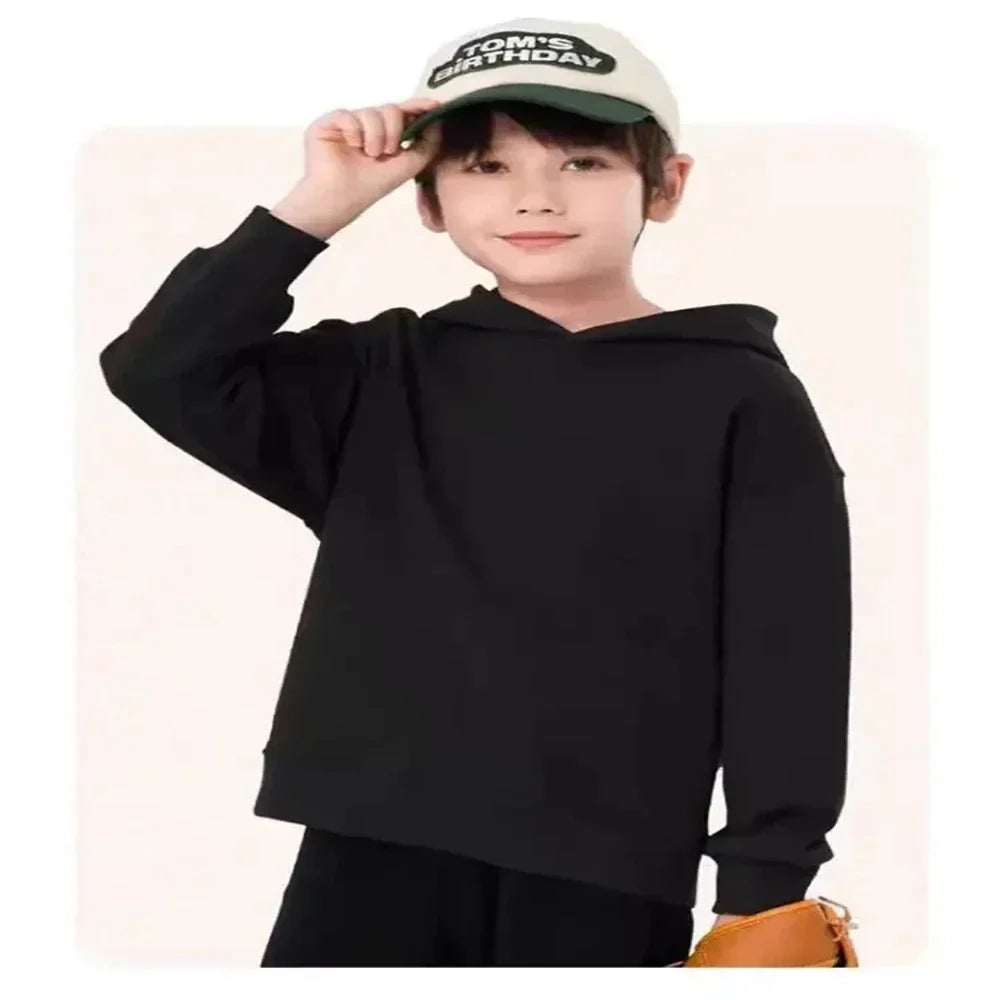 Children Hoodie 3-12 Years Boys Girls Red Casual Tops+Pants Sets Long Sleeves Fashion Kids Basketball Jersey No. 23 Clothes