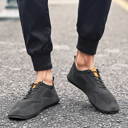 Summer Men Shoes Mesh Flat Outdoor High Quality Walking Shoes Comfortable Lace Up Breathable Non Slip Casual Man Shoe