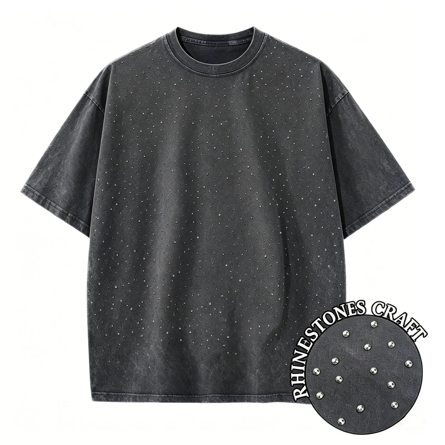 Men's Women Washed Vintage T-Shirts Street Hip Hop Retro Punk T Shirt Harajuku Casual Cotton Short Sleeve Couple TShirts Tees