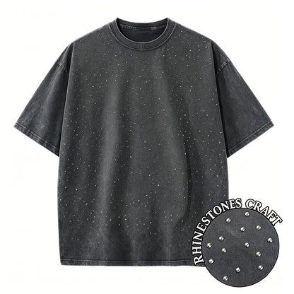 Men's Women Washed Vintage T-Shirts Street Hip Hop Retro Punk T Shirt Harajuku Casual Cotton Short Sleeve Couple TShirts Tees