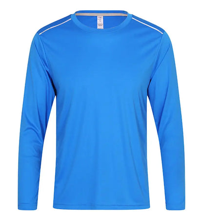 High Quality Spandex Men Women Kids Running Long Sleeve T-Shirt Quick Dry Gym Fitness Shirt Training Exercise Clothes Sports Top