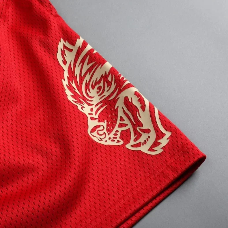 Mens Summer Streetwear Sports Casual Motorcycle Shorts Gym Fitness Mesh Quick Dry Running Beach Basketball Jogger Short Pants