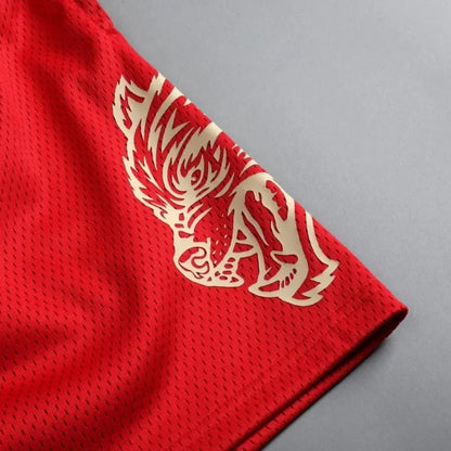 Mens Summer Streetwear Sports Casual Motorcycle Shorts Gym Fitness Mesh Quick Dry Running Beach Basketball Jogger Short Pants