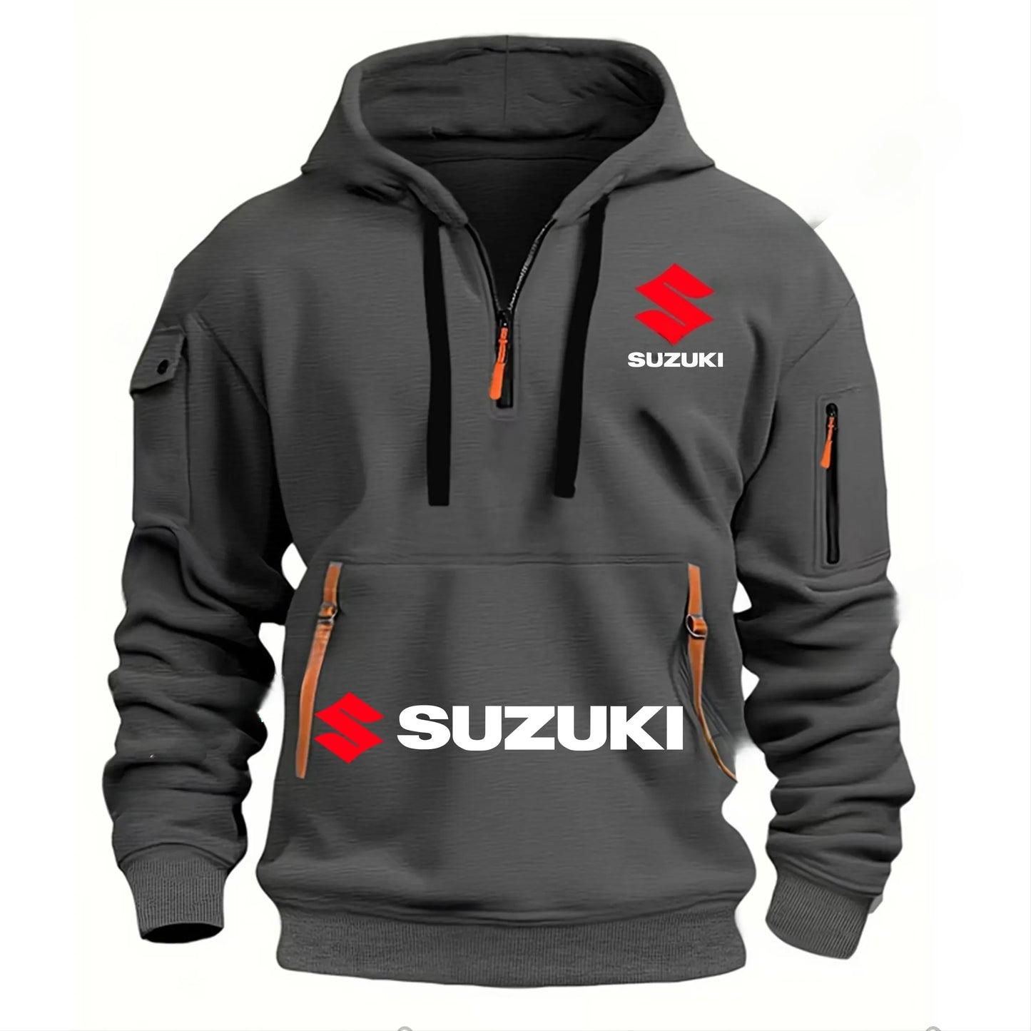 New Men's Hooded Sweatshirt, Outdoor Sports Sweatshirt, Autumn and Winter Casual Motorcycle Enthusiast Sweatshirt