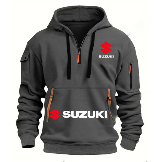New Men's Hooded Sweatshirt, Outdoor Sports Sweatshirt, Autumn and Winter Casual Motorcycle Enthusiast Sweatshirt