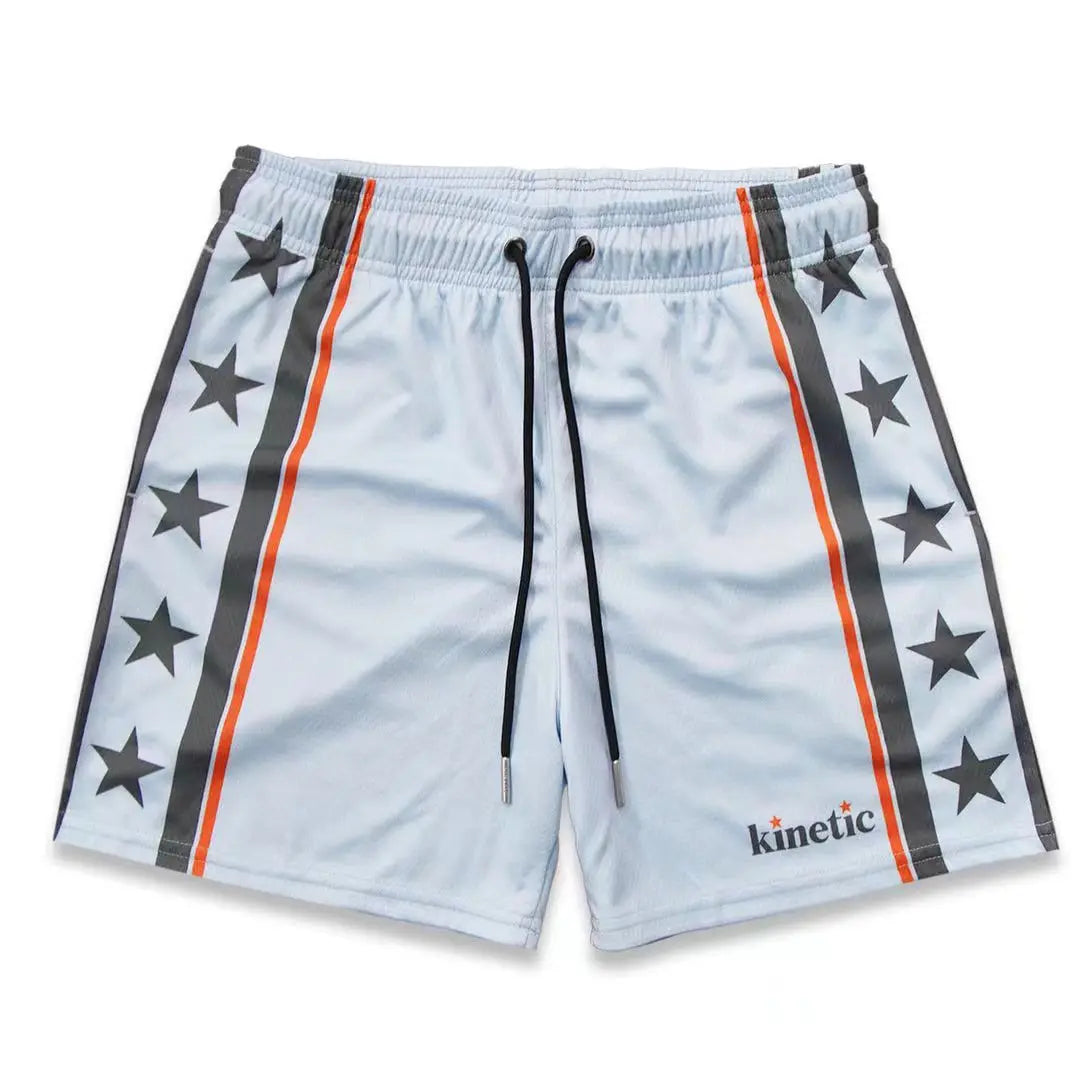 Summer Mens Sports Gym Fitness Running Basketball Short Pants Quick Dry Mesh Trend Jogger Beach Casual Motorcycle Shorts