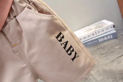 Summer Boys Clothes Children Cotton Strips Causal T Shirts Shorts 2Pcs/set Infant Outfit Kids Toddler Tracksuits 0-5 Years