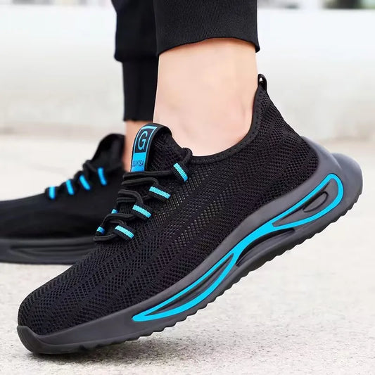summer safety construction shoes breathable work shoes Indestructible Sneakers Unisex Men Safety Shoes For Work With Steel Toe