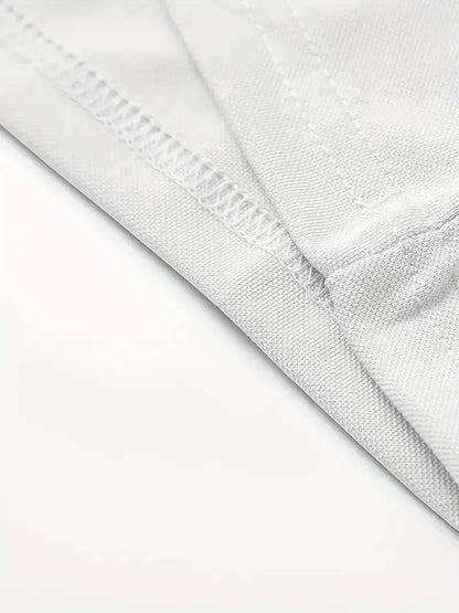 3pcs Men'S Polo Shirt Set Breathable Moisture-Wicking Wrinkle-Resistant & Quick-Dry Business Classic Style Men's Christmas Gifts