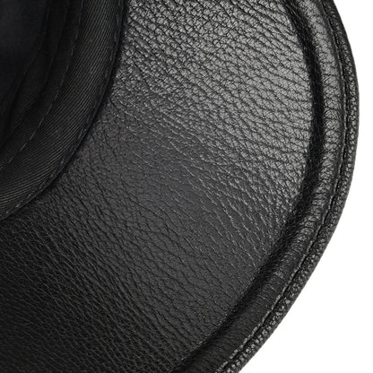 Lambskin Leather Ivy Newsboy Caps 6 Panel Cabbie Beret Hat Ivy Irish Gatsby Flat Driving Beret