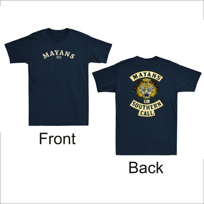 Southern Cali Front Back Patch Biker Motorcycle Vintage Men's T-Shirt Mens Graphic Tshirts Regular Cotton Short Sleeve