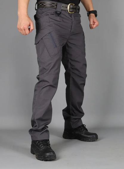Asian Size Men Cargo Pants Trousers Multi-pocket Waterproof Wear-resistant Casual Training Overalls Clothing Comfortable Breatha