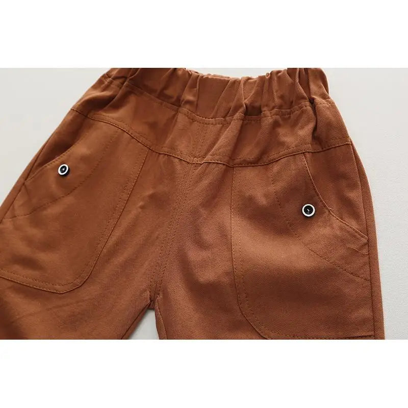 New Summer Fashion Children Baby Boys Clothes Suits Infant Button Workwear Shirt Shorts 2pcs/Set Kids Toddler Casual Outfit 0-5Y