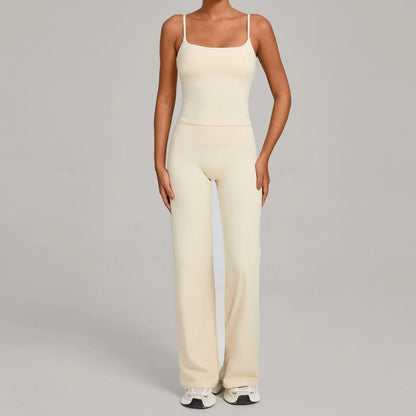 Gym Workout Clothes Women's Casual Wear Outdoor Sports Tight Yoga Suit Naked Feeling Fitness Suit High Waist Yoga Two-piece Set