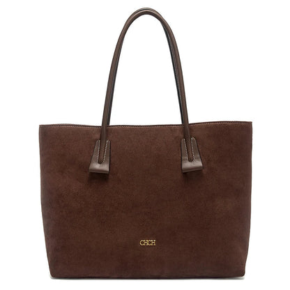 Women's Tote Bag 2026 Spring Brown Anti Velvet Large Capacity Handbag Commuter Women's Bag