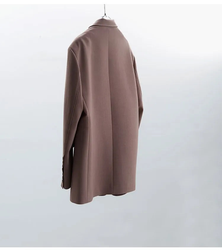 A Must-Have for Commuting~ 2026 Spring Women's Plus-Size Casual Blazer with Shoulder Pads, Oversized Loose Fit with a High-End Feel