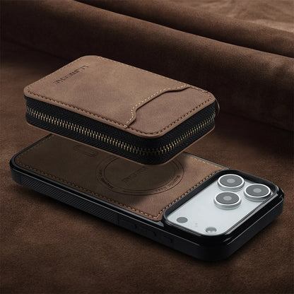 Detachable Magnetic Wallet Leather Phone Case for IPhone 17 Pro Max Air 16 Plus 15 14 13 12 11 Pro 16E Anti-Theft Brush Cover