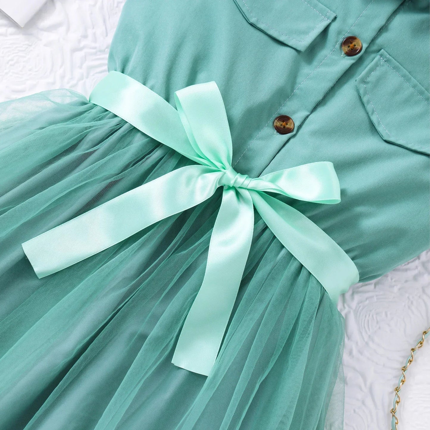 2025 Teen Girl Dress Summer Blue KIds Dresses Sleeveless Casual Vacation Elegant Mesh Children Princess Dress 7 8 9 10 11 12 Yrs