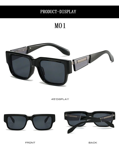 Retro Sunglasses Women Trendy Vintage Square Sunglass Men Fashion Glasses Shades Luxe Lunette Soleil Femme Gafas De Sol Hombre