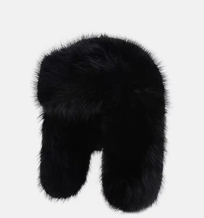 Korean Ins Imitation Mink Plush Hat Winter Women Ear Protection Bomber Hats Fashion Warm Fluffy Faux Fur Ski Beanies Y2k Gift