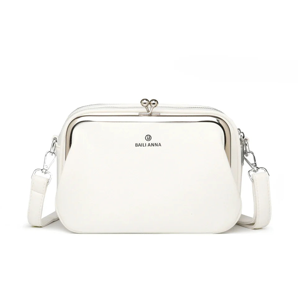 Elegant Shoulder Bag for Women Soft Leather Crossbody Bags Designer Multiple Pockets Messenger Bag Ladies Purses and Handbags