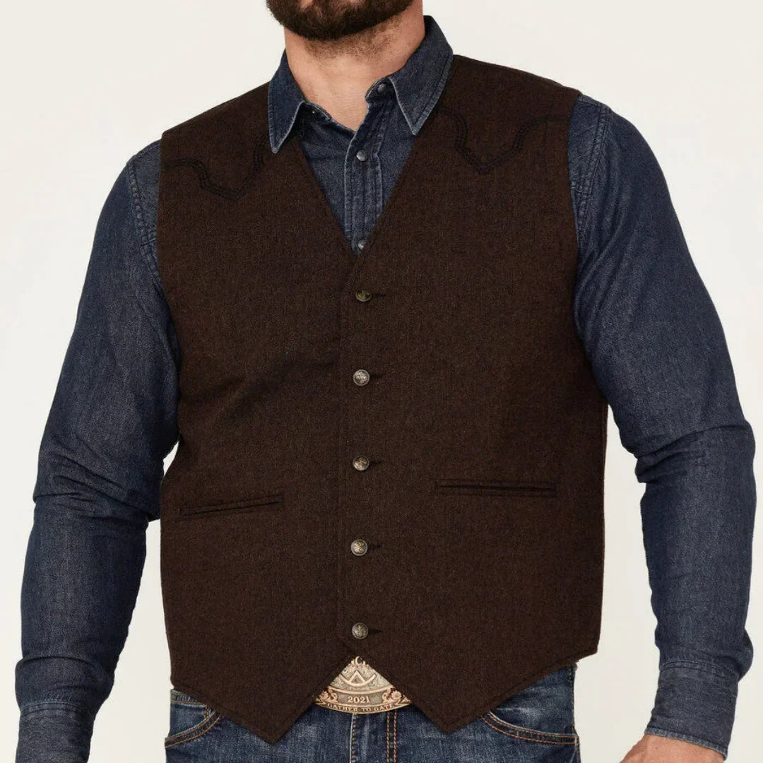 Men Vest Coffee Herringbone V Neck Single Button Waistcoat For Wedding Business Casual Formal Daily Office Work Men Suit Vest
