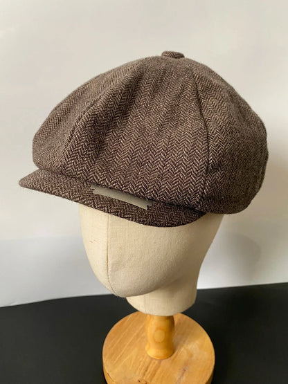 Vintage Men's Newsboy Cap With Blades Peaky Hats Women Men Berets Classic Woolen Octagonal Caps Casual Gatsby Flat Hat NZ297