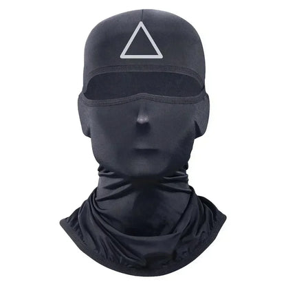 Kids Red Game Jumpsuit Cosplay Party Tracksuit Outfits Props Role Play Classic Costume Belt Full Mask Set