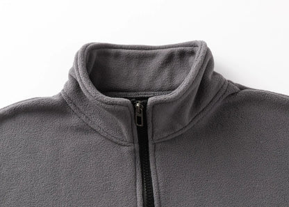 2025 Honda HRC Logo Autumn and Winter Fashion Stand-up Collar Half-zip Long-sleeved Sports Shirt Thickened Men's Casual Tops