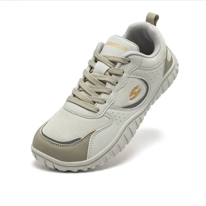Unisex Wide Toe Sneakers Comfortable Walking Shoes Lace Up Outdoor Travel Breathable Sneakers
