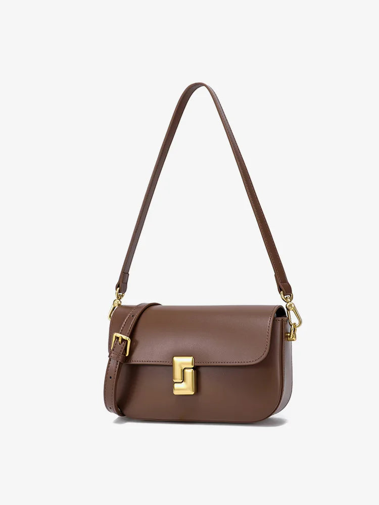 Genuine leather woman bag small square shoulder bag Handbags ladies crossbody bags luxury designer minimalism bag tofu bag