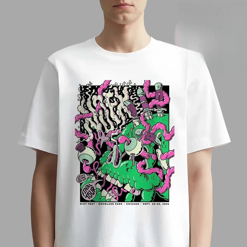 Men Women Fans Essentials Short Sleeve Tops Fashion Brand Summer Casual Daily Tee NOFX Rock Band Graphic Cotton T-shirt Unisex