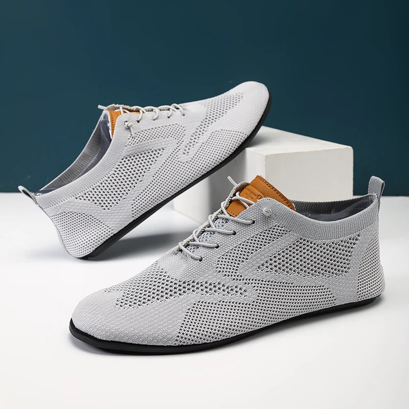 Summer Men Shoes Mesh Flat Outdoor High Quality Walking Shoes Comfortable Lace Up Breathable Non Slip Casual Man Shoe